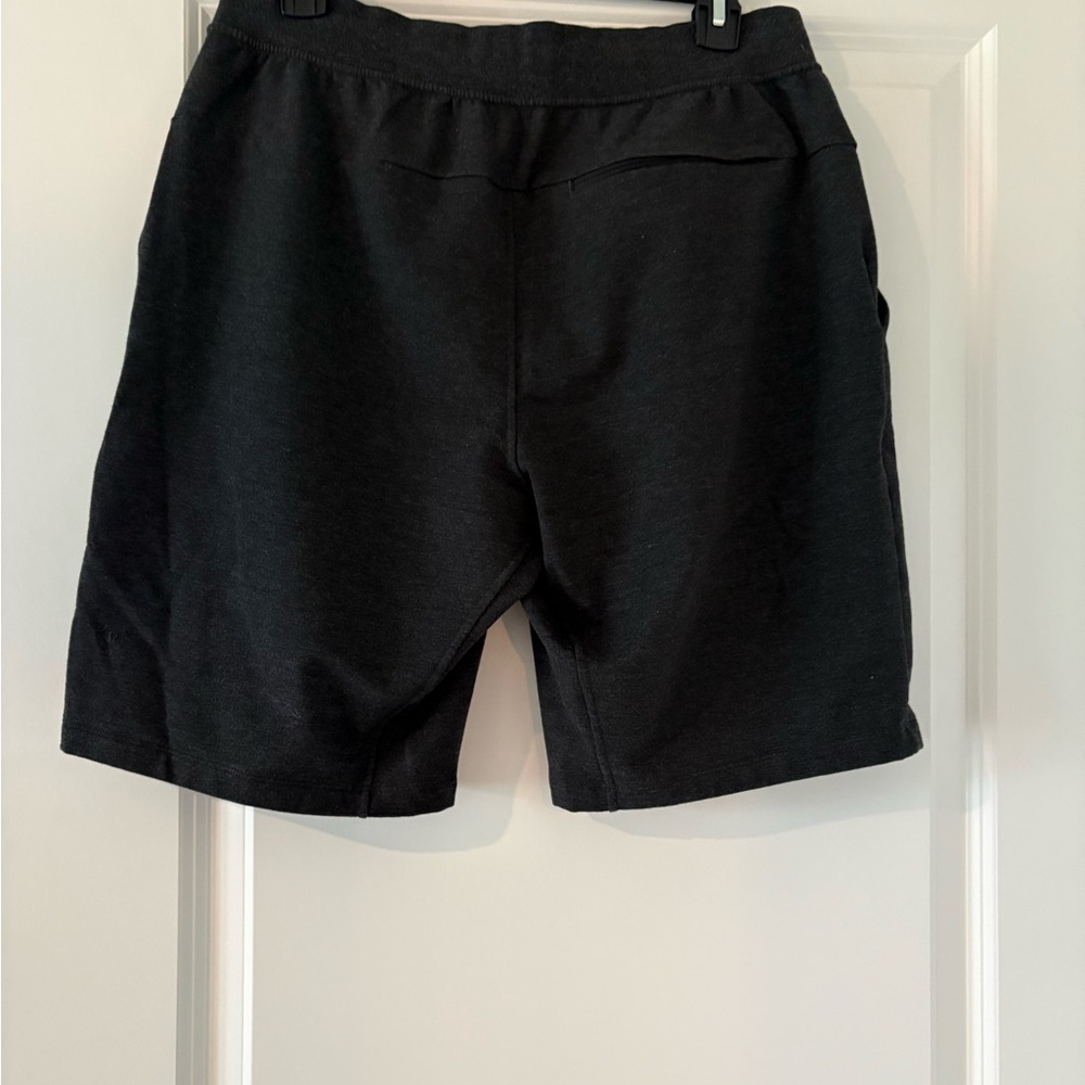 lululemon Men's  Soft Jersey Shorts 7” Large  Athletic Shorts Heathered Black - Picture 5 of 12
